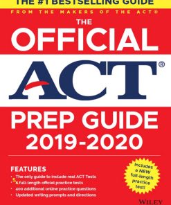 The Official ACT Prep Guide 2019 2020 1st Edition by ACT ISBN 1119580501 9781119580508