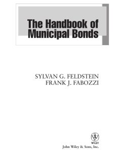 The Handbook of Municipal Bonds 1st Edition by Sylvan Feldstein, Frank Fabozzi ISBN 9780470108758 9780470108758