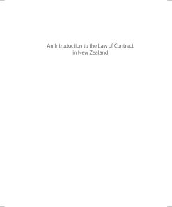An Introduction to the Law of Contract in New Zealand 7th edition by Ronán Feehily, Raymond Tiong ISBN 1991102089 9781991102089