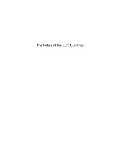 The Future of the Euro Currency 1st edition by Paul Jacques Lehmann ISBN 1786303132 9781786303134