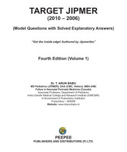 Target Jipmer Vol 1 B087NNB955