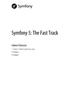 Symfony SAS Symfony 5 The Fast Track 2918390372