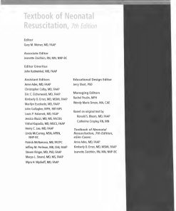Textbook of Neonatal Resuscitation 7th Edition by American Academy of Pediatrics, American Heart Association, Gary M Weiner MD, Jeanette Zaichkin ISBN 1610020244 9781610020244