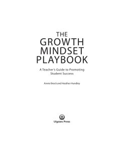 The Growth Mindset Playbook A Teacher is Guide to Promoting Student Success 1st edition by  Annie Brock, Heather Hundley 1612436870 9781612436876