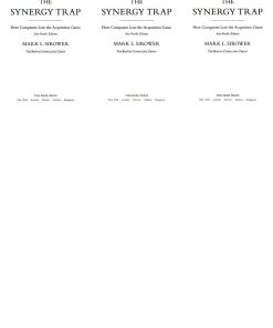 Synergy Trap The Mark L. Sirower