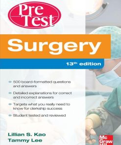 Surgery PreTest Self Assessment and Review 13th Edition
