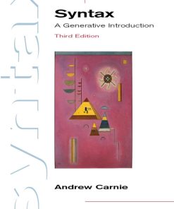 Syntax A Generative Introduction 3rd Edition Andrew Carnie